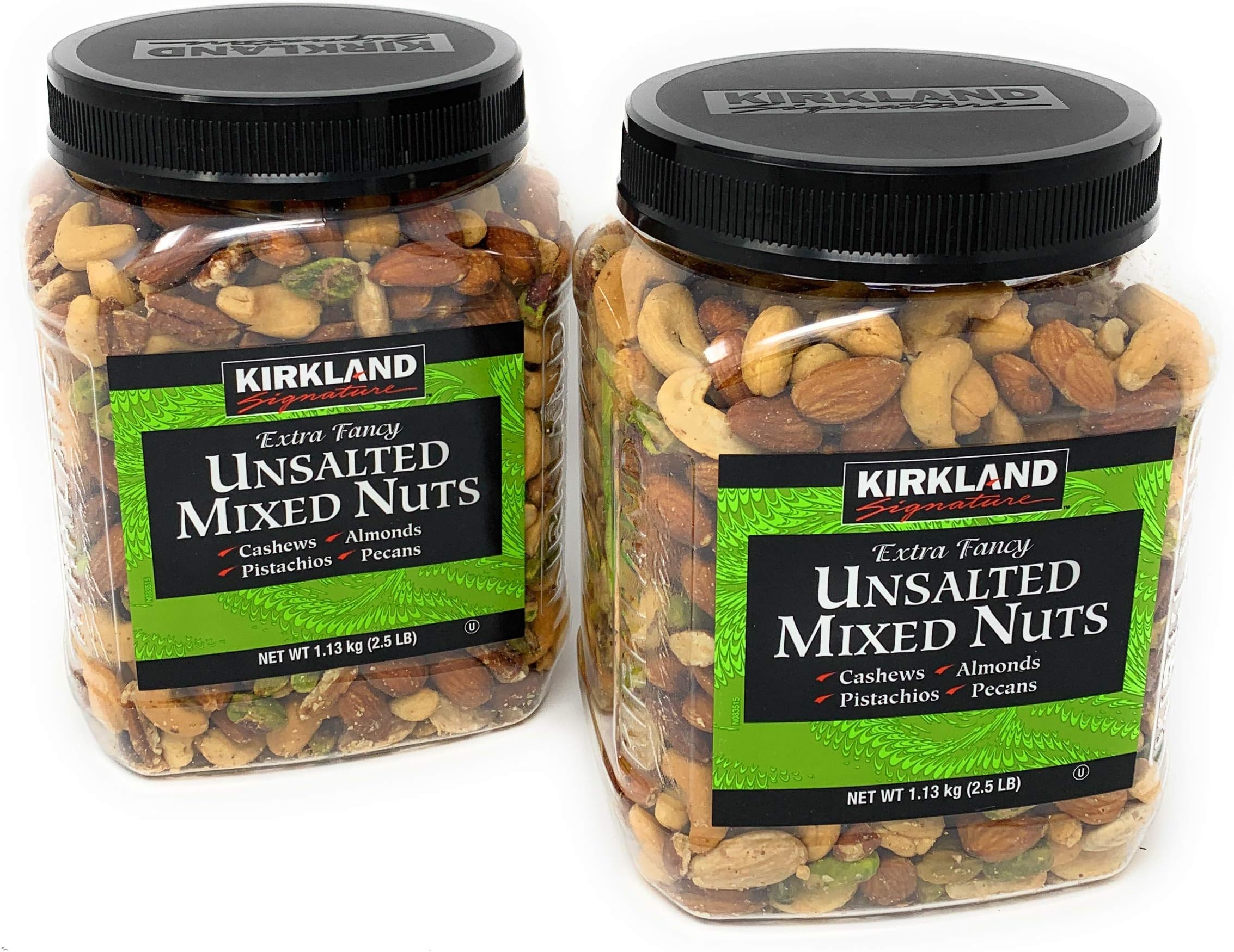Kirkland Signature Extra Fancy Unsalted Mixed Nuts, 40 Ounces (2 Pack)