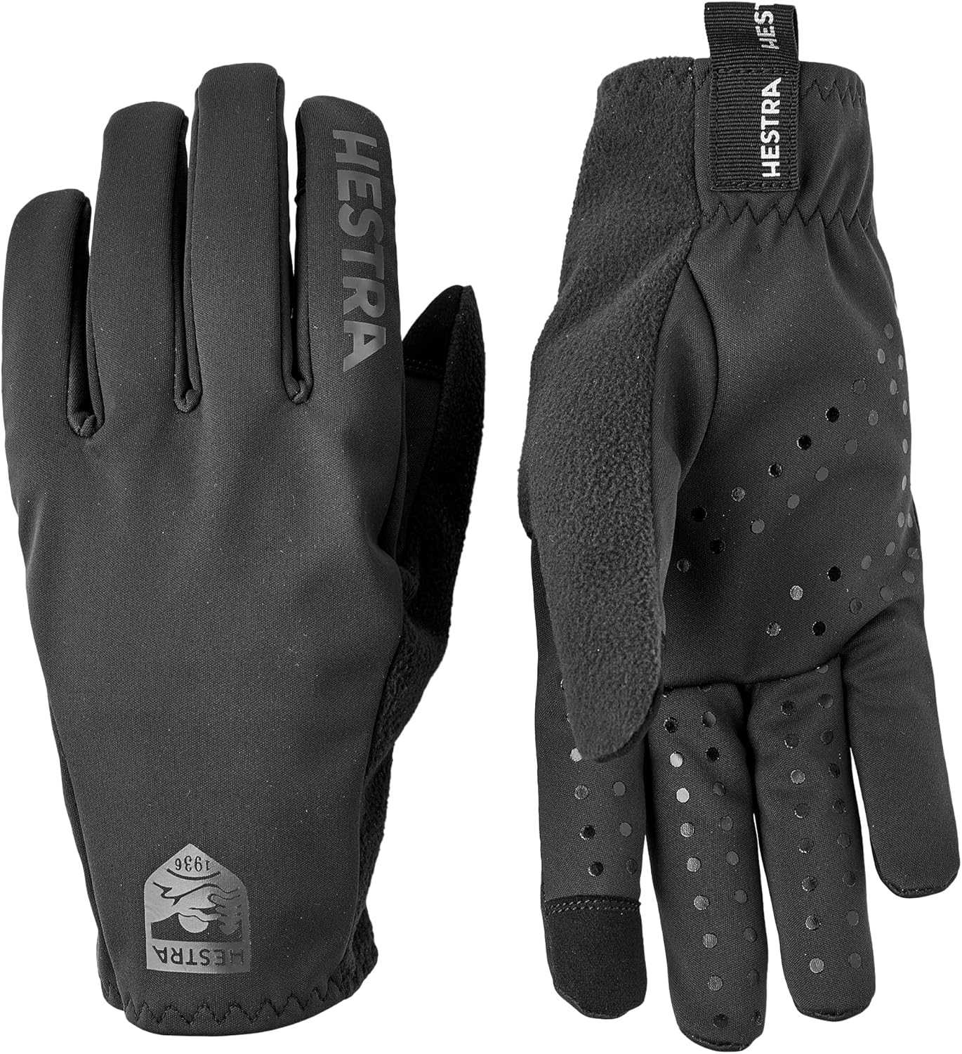 Hestra Runners Gloves, Windproof, Water-Resistant & Touchscreen-Compatible for Cold Weather Running and Outdoor Training