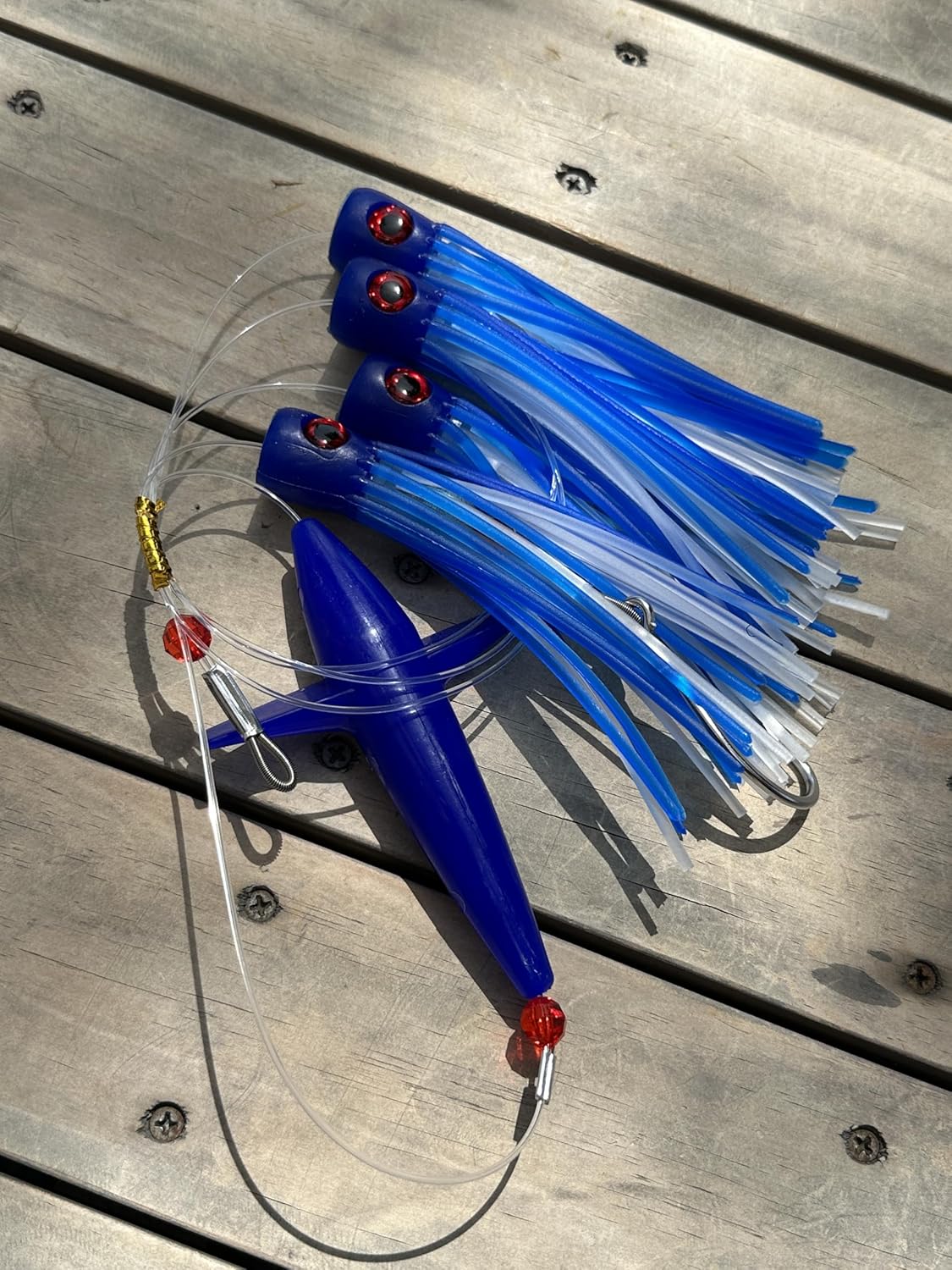 Lobo Lures #245 6" Tuna Tangler Soft Head Daisy Chain Mahi-Mahi, Sailfish, Tuna Trolling Lure