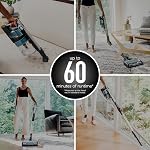 Shark IZ462H Vertex Ultra Aspirateur de bâton léger sans fil avec DuoClean PowerFins, Crevice, Pet Multi-Tool, Anti-allergène, Brosse, Portable, Flex, 60 min Durée du parcours, Bleu