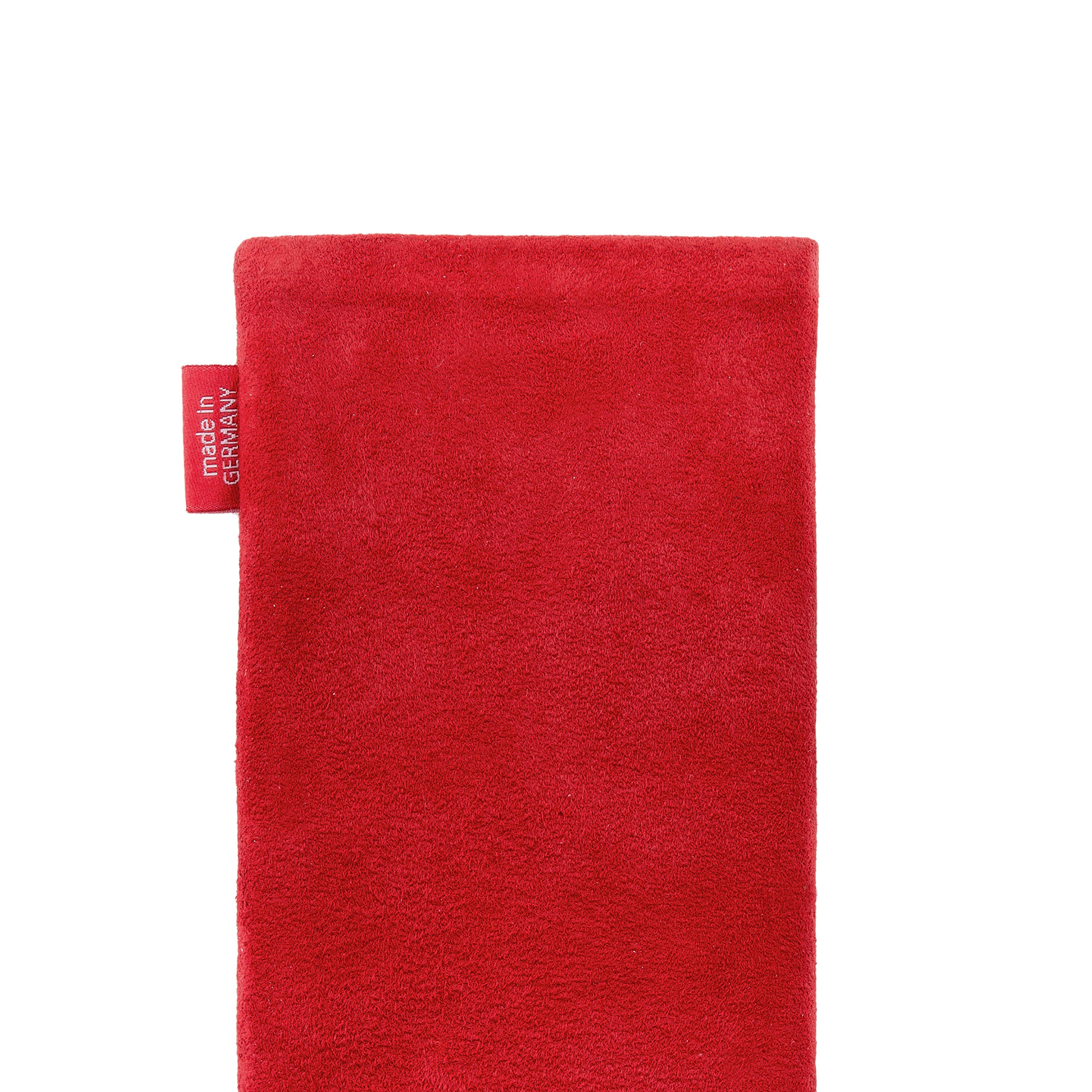 fitBAG Beat Rosso - Custodia per Cellulare per Nokia 7 Plus, in Pelle Nappa con Imbottitura in Microfibra