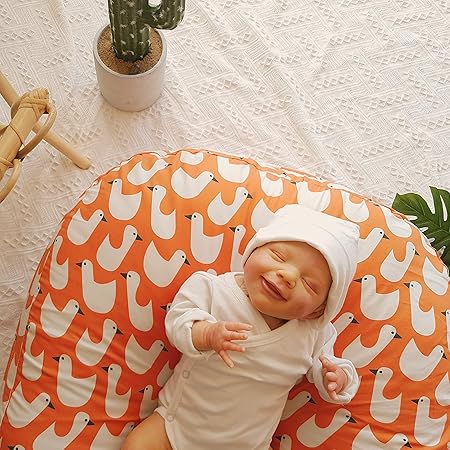 Amazon Rototo Bebe ベビー枕 新生児クッション ネスト ダックオレンジ チェアクッション ベビー マタニティ 通販