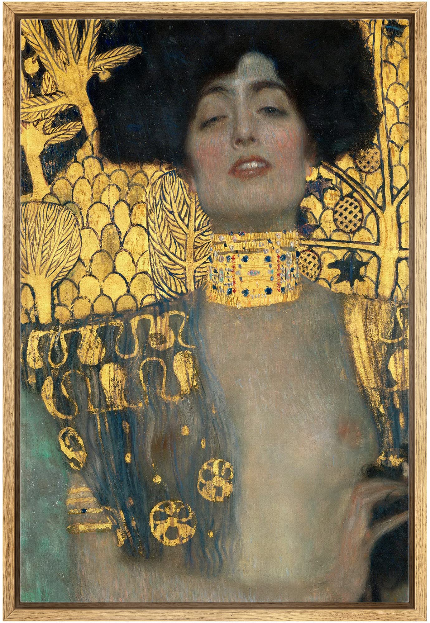 wall26 Framed Canvas Print Wall Art Judith & Head of Holofernes Gustav Klimt