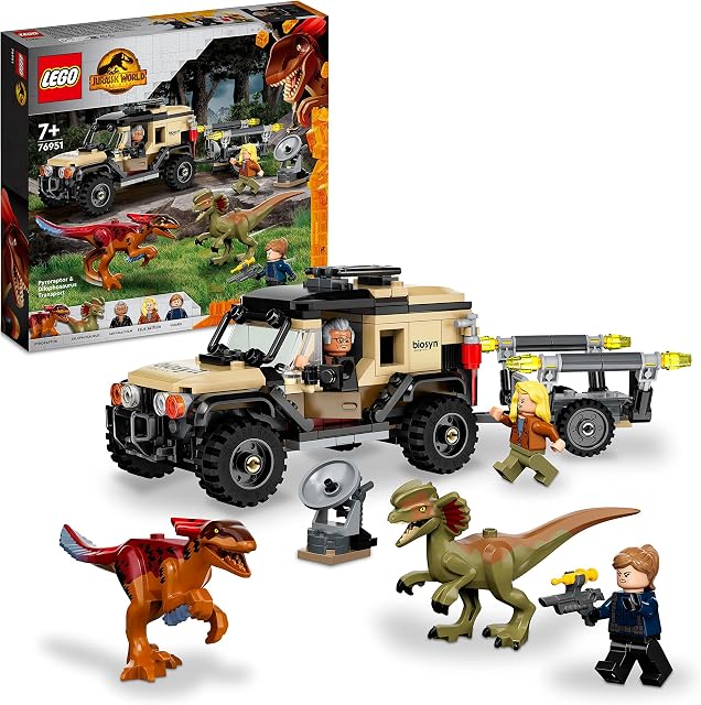 LEGO® Jurassic World 76951 Transport pyroraptora i dilofozaura (279 elementów)