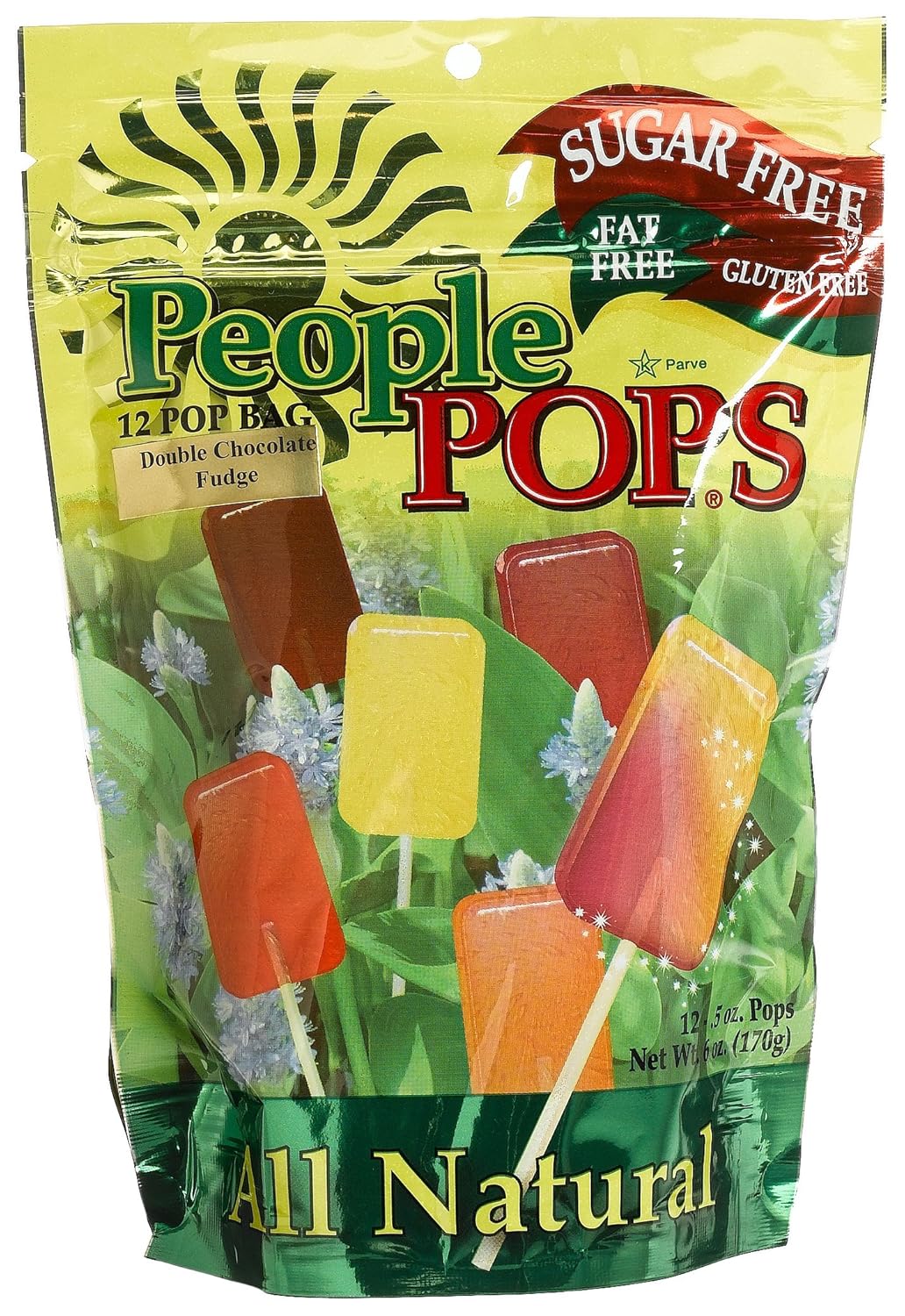 People Pops Double Chocolate Fudge Pops, 12Pop Bags (Pack of 12) Suckers And