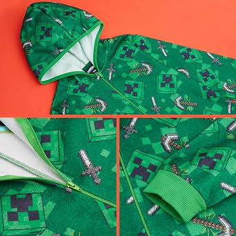 Get Trend Onesies for Boys & Teens 7-16 Years, Long Sleeved Fleece Loungewear PJs, Jumpsuit Pyjamas, Gamer Gifts for Boys