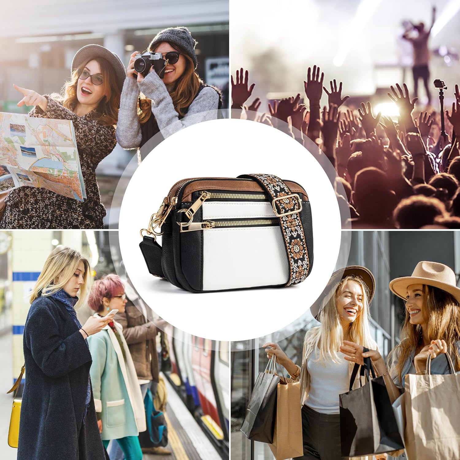 Anti Theft Crossbody Bag for Women, Slash-resistant RFID Blocking Travel Purses, Small Shoulder Bag Handbag - Image 7