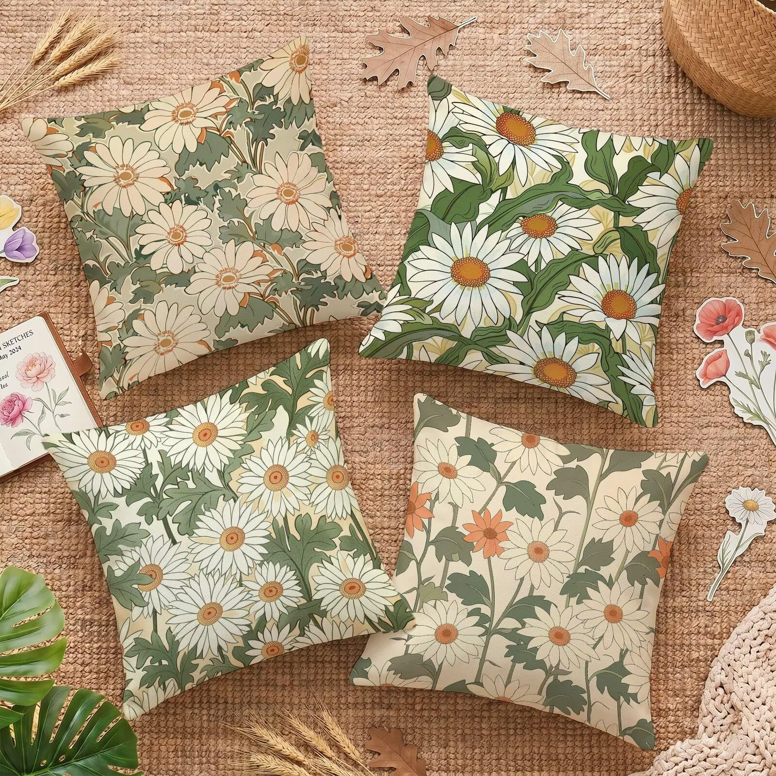 Housses de coussin 65x65cm imperméables contre l'humidité du jardin