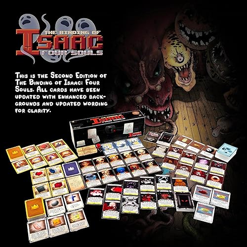 Miniatura 5 de Maestro Media The Binding of Isaac Four Souls (2 edición) - Juego de cartas de estrategia, con licencia oficial, a partir de 13 años, 1 a 4