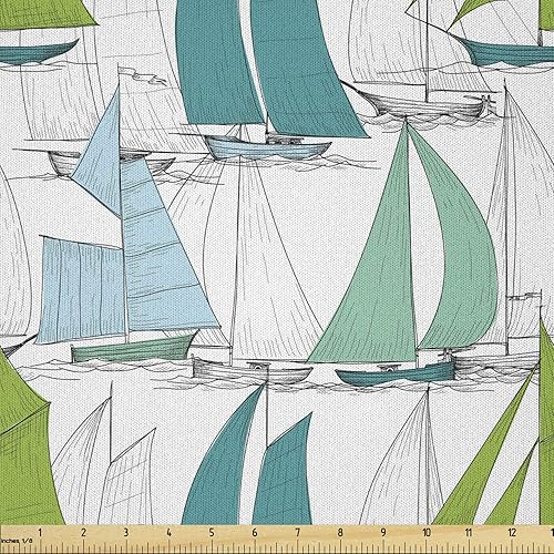 Vista 515 de Ambesonne - Tela de punto elástica