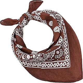 100% algodón BANDANA SET 3/5/10 para Mujeres Hombres Niños Unisex Único y/o Paisley Pattern COD. A644