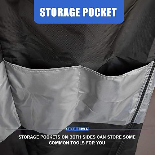 Miniatura 6 de MOLLYAIR Cubierta de estantería, 600D resistente al agua, a prueba de polvo, cubiertas de estante adecuadas para exteriores, salas de estar, cocinas