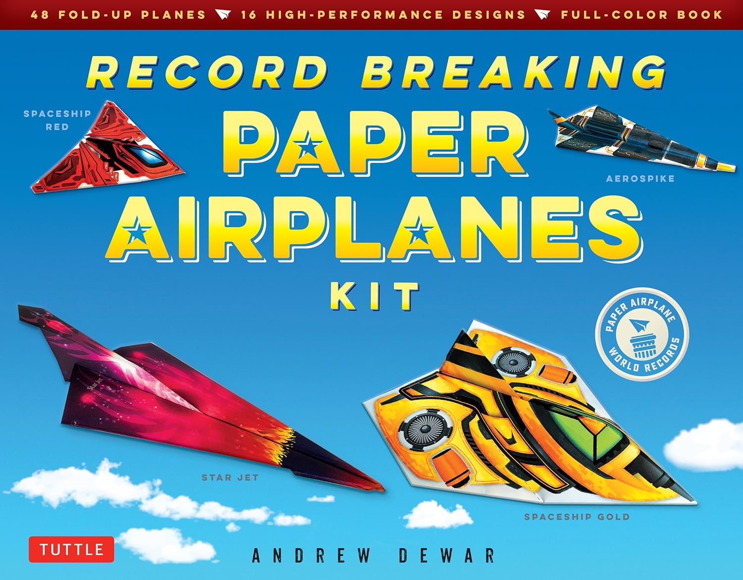 Record Breaking Paper Airplanes Ebook: Make Paper Airplanes Based on the Fastest, Longest-Flying Planes in the World!: Origami Book with 16 Designs      Kindle Edition