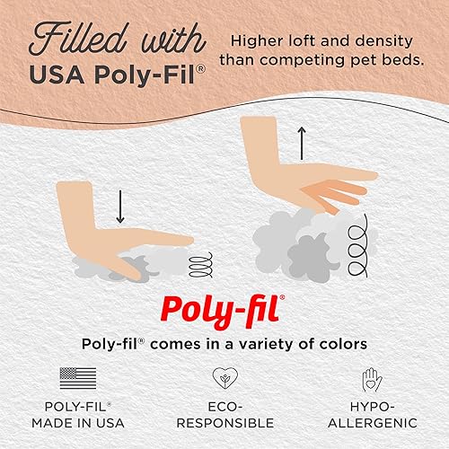 Miniatura 3 de Best Friends by Sheri - The Original Calming Donut - Cama calmante en forma de dona para perros y gatos - Pelo largo, marrón oscuro, M, 30 x 30