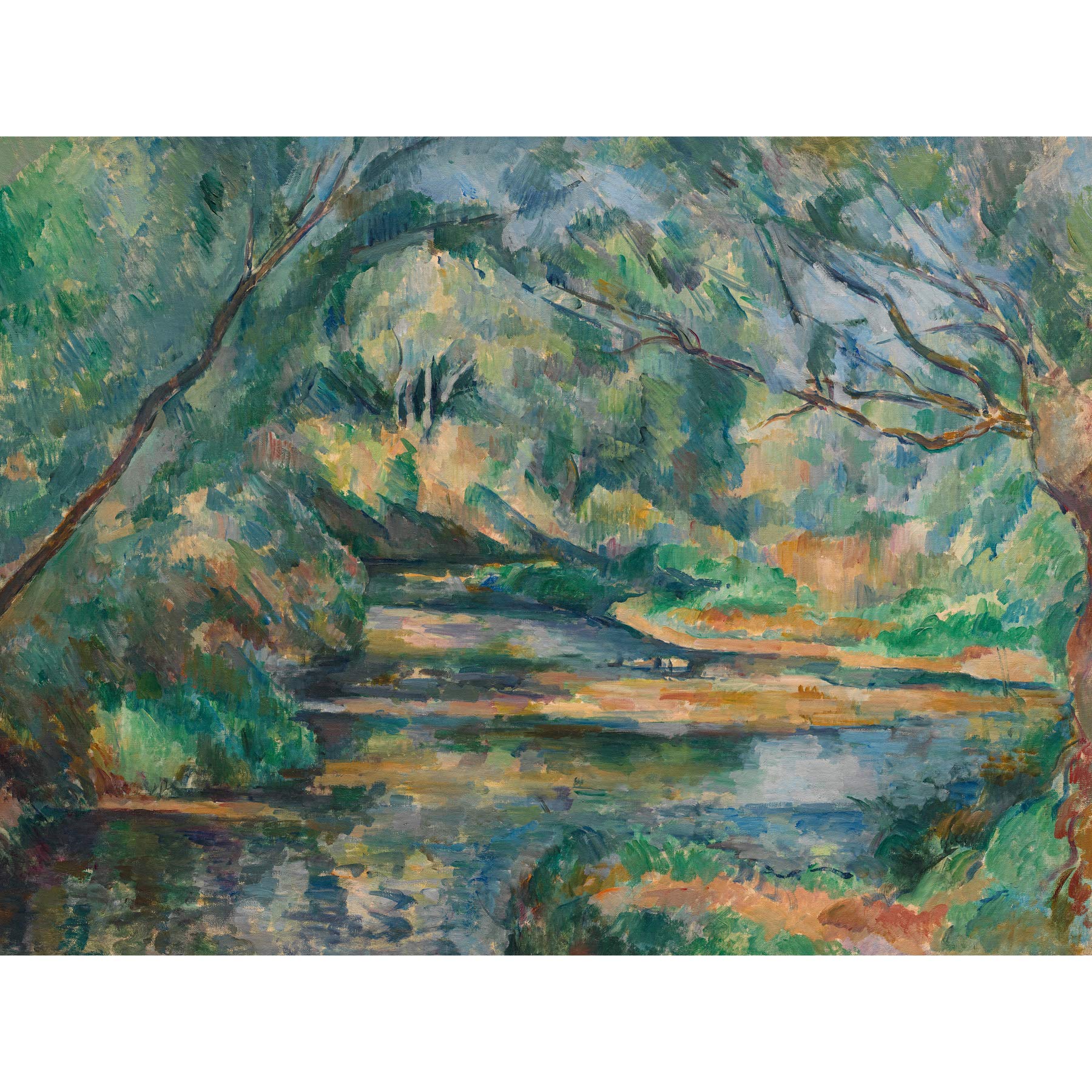 Artery8 Cezanne The Brook Landscape Large Wall Art Poster Print Thick Paper 18X24 Inch