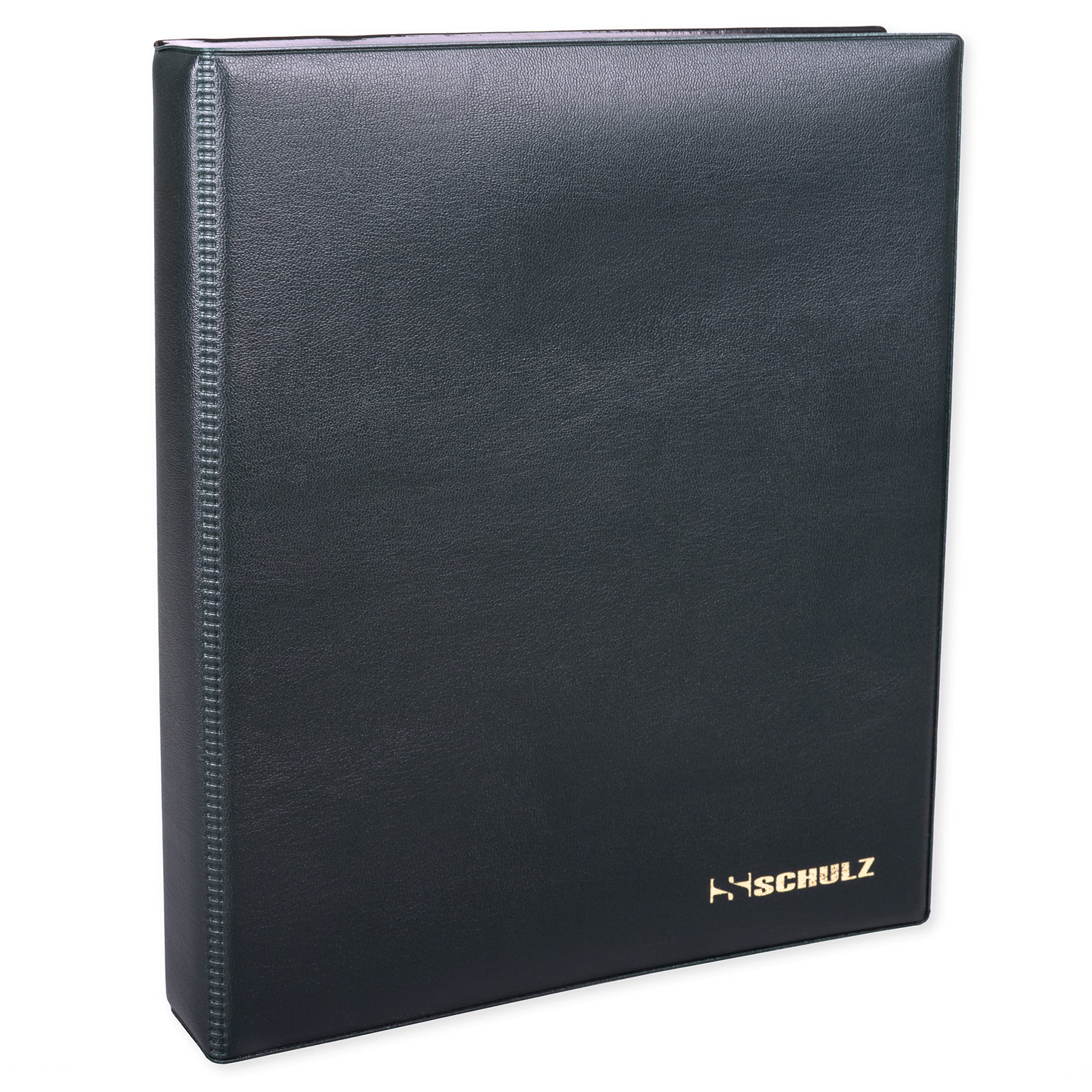 Banknote Collection Album – Storage Book Banknotes Holder – Large Collecting Pocket Binder - Protect and Store 25 Notes - Original SCHULZ Album In Green
