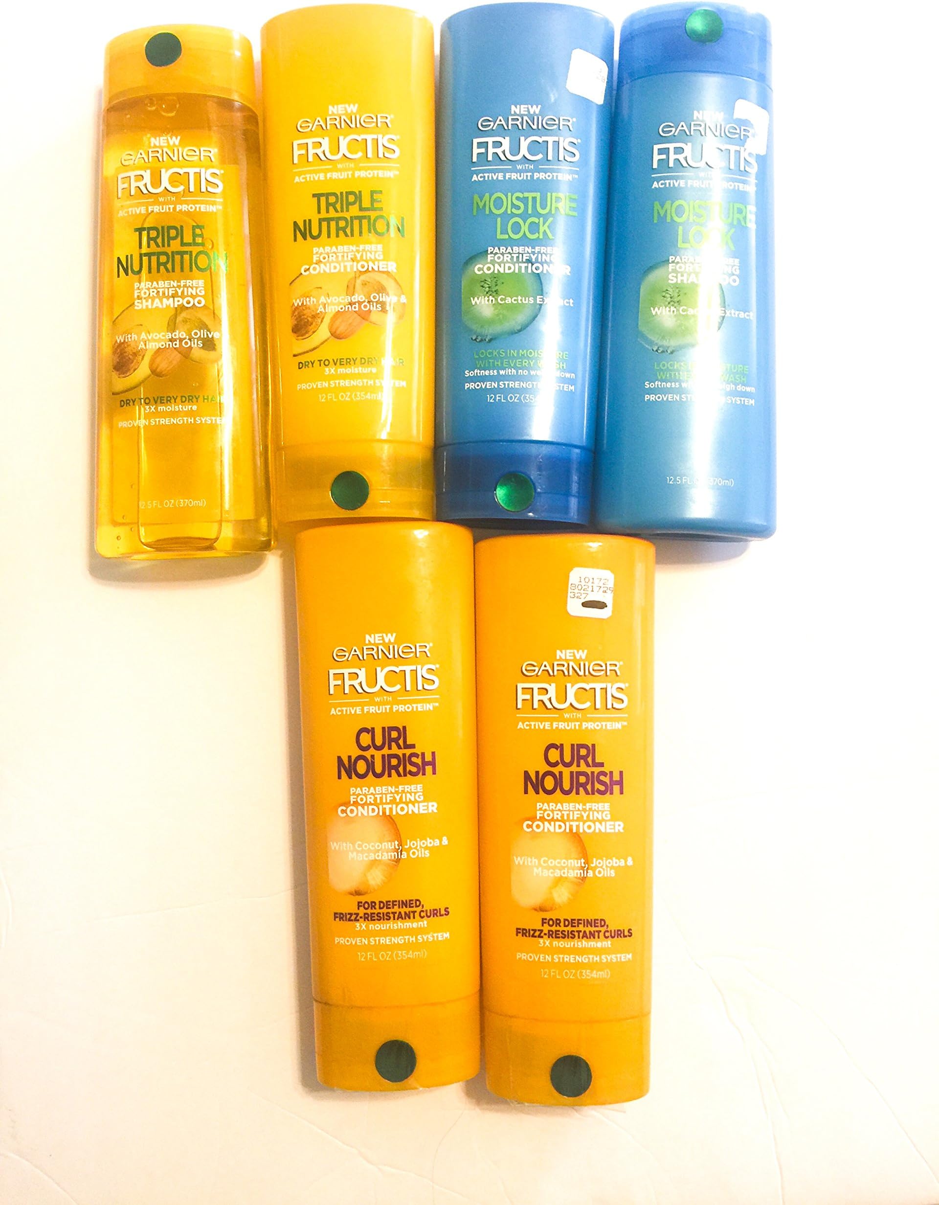Garner fructis shampoo and conditioner sets 6 bottles