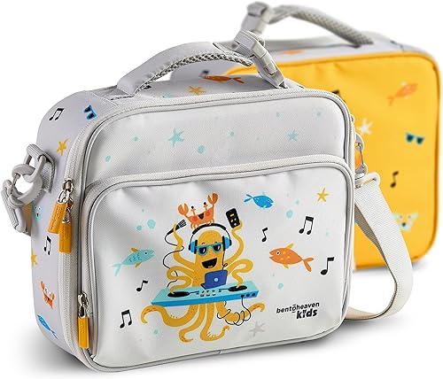 Miniatura 10 de Bentoheaven Lonchera aislada para niños, niñas y niños, tamaño grande, se adapta a la lonchera Bento, botella de agua y aperitivos, duradera, fácil