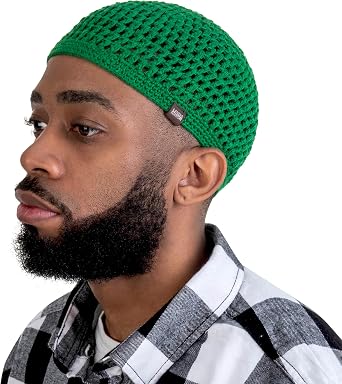 SnugZero Skull Cap for Men - Handmade Knit in Breathable Cooling Bamboo Cotton - Helmet Liner Sleep Kufi Hat