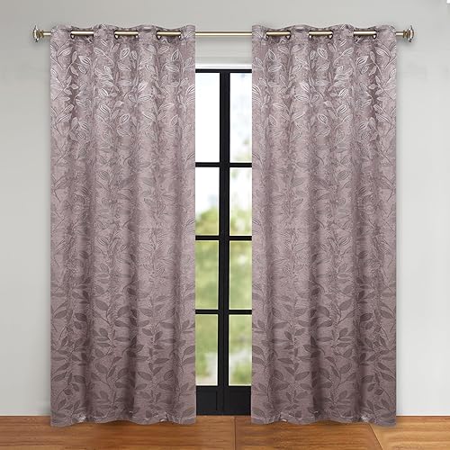 Miniatura 45 de Superior Cortinas opacas, oscurecimiento de la habitación para dormitorio, bloqueo solar, térmicas, cortinas bohemias modernas, colección de hojas