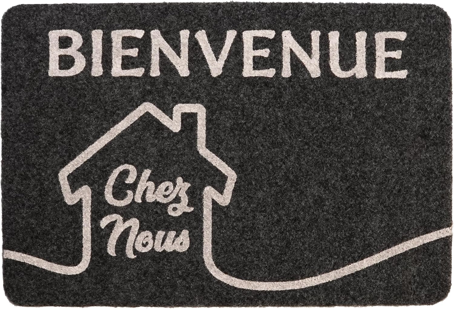 Zinello Design – Welcome to Us Doormat – Entrance Door Mat 40 x 60 cm Indoor Out of doors with Personalised Message – Non-Slip Washable and Rainproof