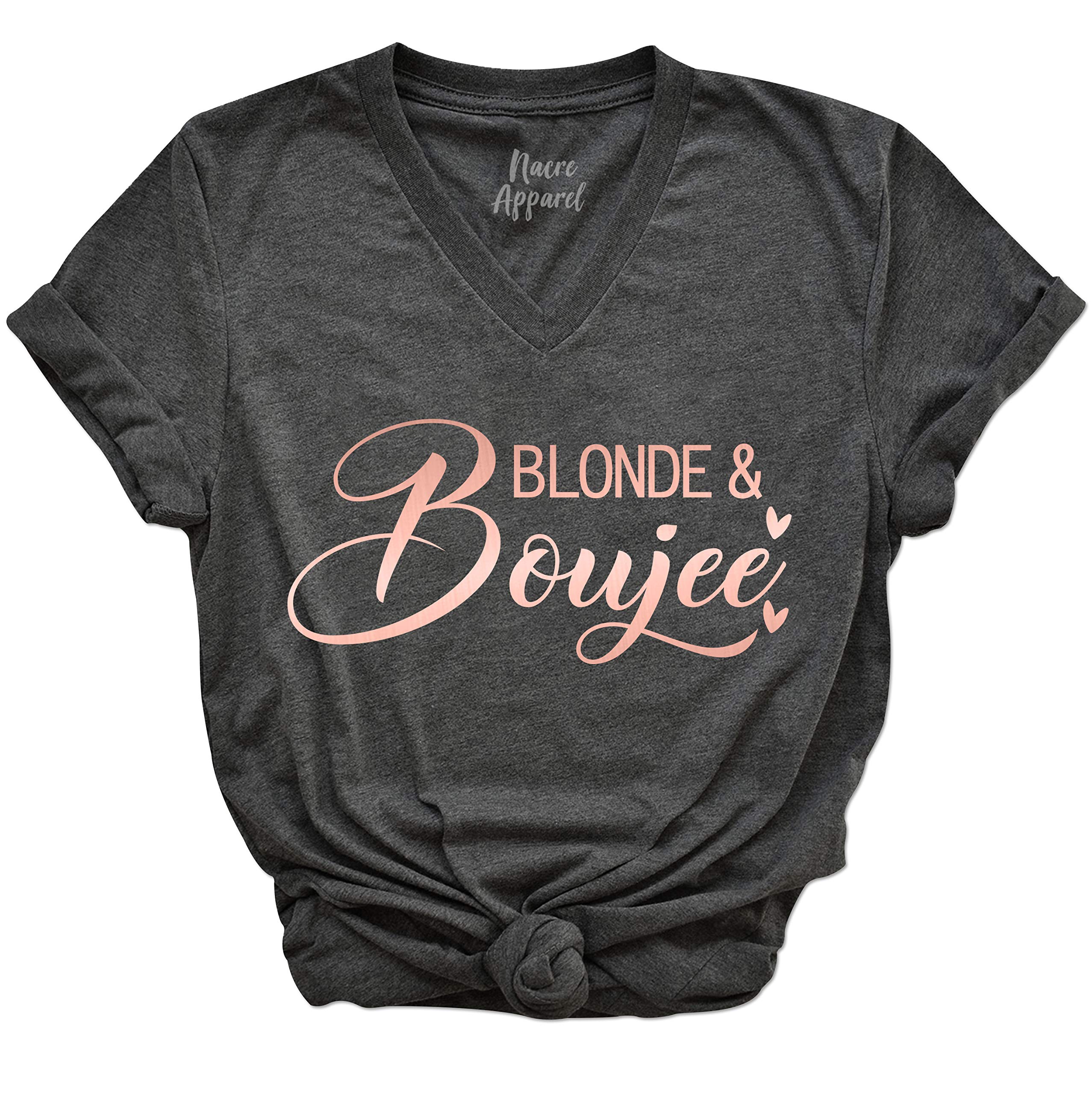 NACRE APPAREL Blonde and Boujee Shirts Cute Best Friends Tee Besties Gifts BFF Sisters Outfits