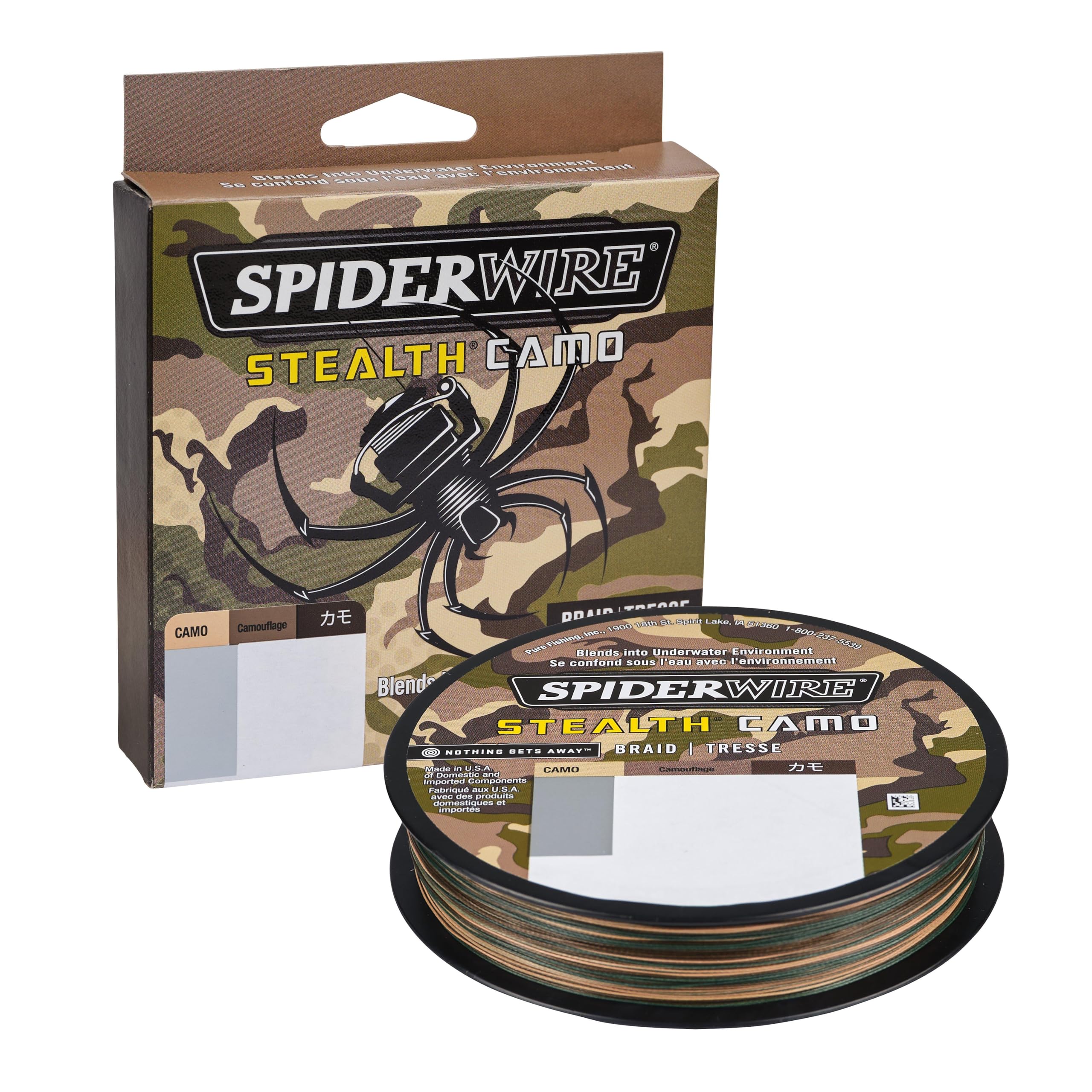 Spider Wire Stealth Braid - Camouflage, 80 lb