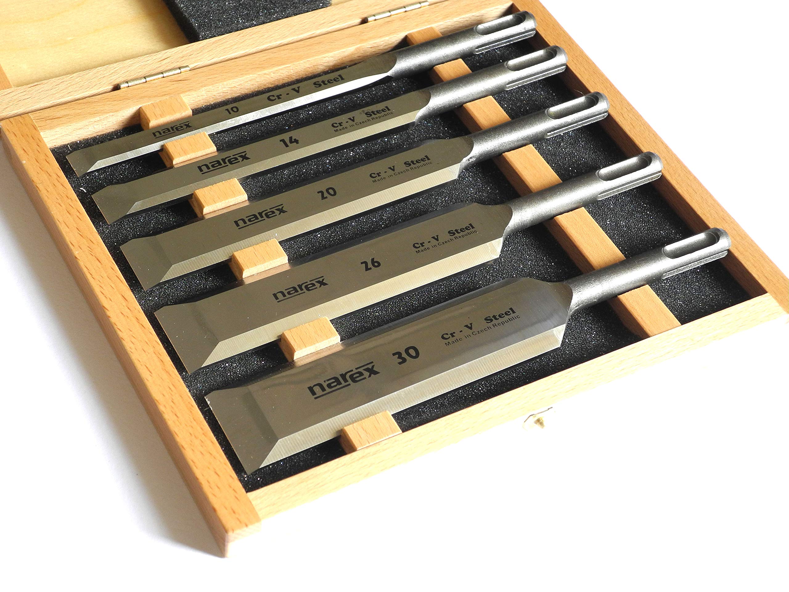 Machines Ciseaux à Bois en Coffret en Bois (Sds-Plus) 5 Pièces