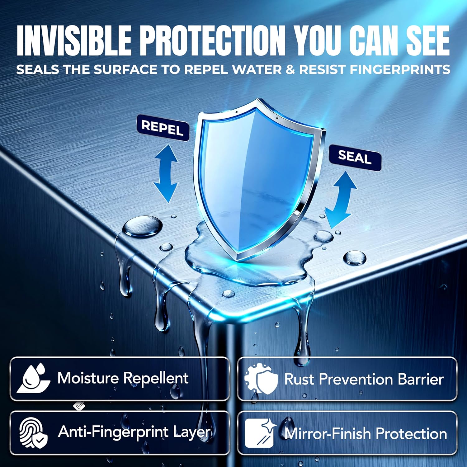 Sheila Shine 1 Gallon Stainless Steel Cleaner and Polish - Cleans, Polishes & Protects Kitchen Appliances, Refrigerators, Sinks, Ovens & Grills - Stainless Steel Sink Cleaner