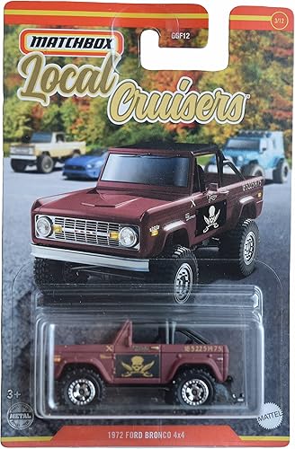 Matchbox 1972 Ford Bronco 4x4, cruceros locales