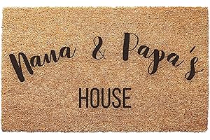 Nana and Papa's Funny Outdoor Welcome Mat