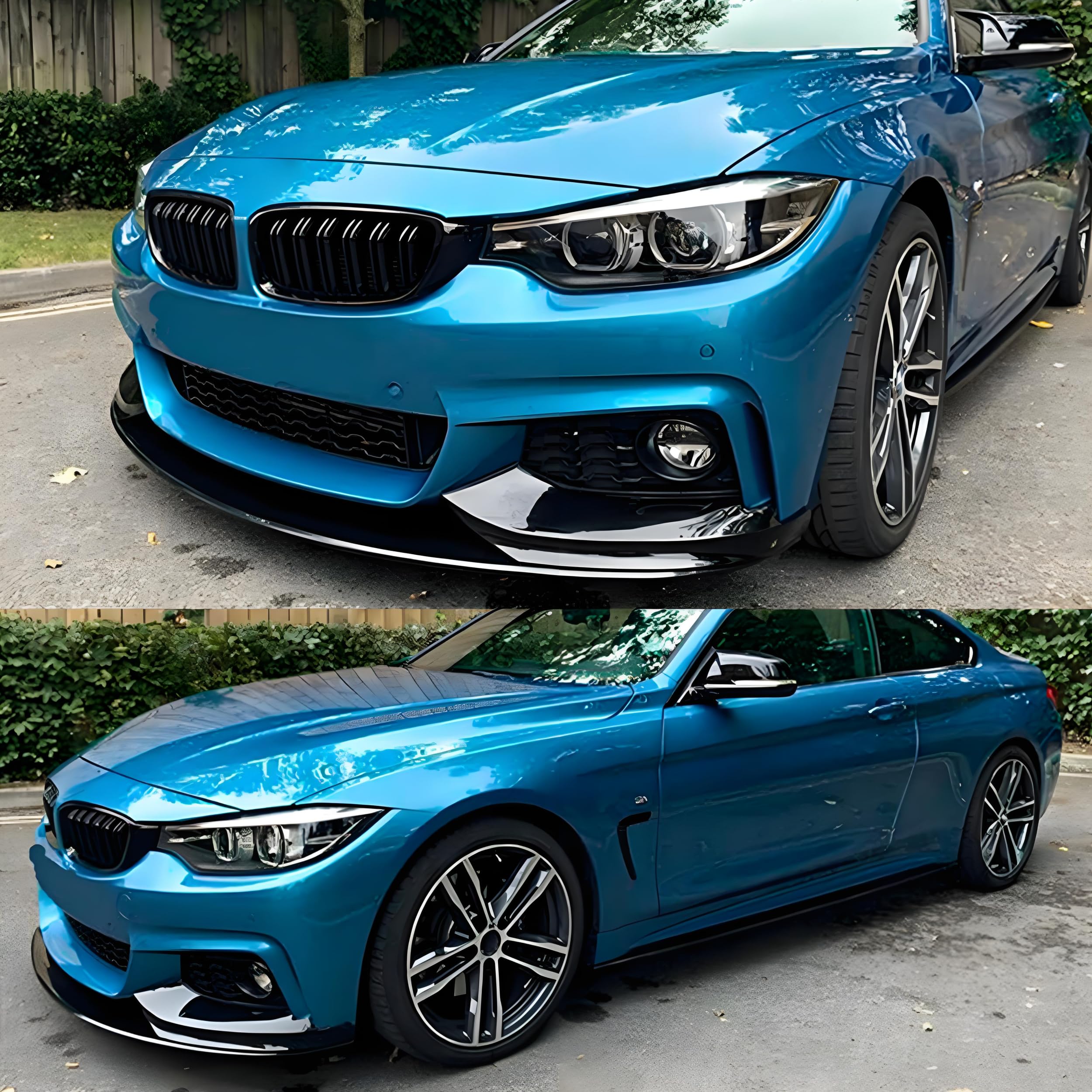 Yurefax Frontspoiler Splitter Für BMW 4er F32 F33 F36 - Carbon Look ABS Material
