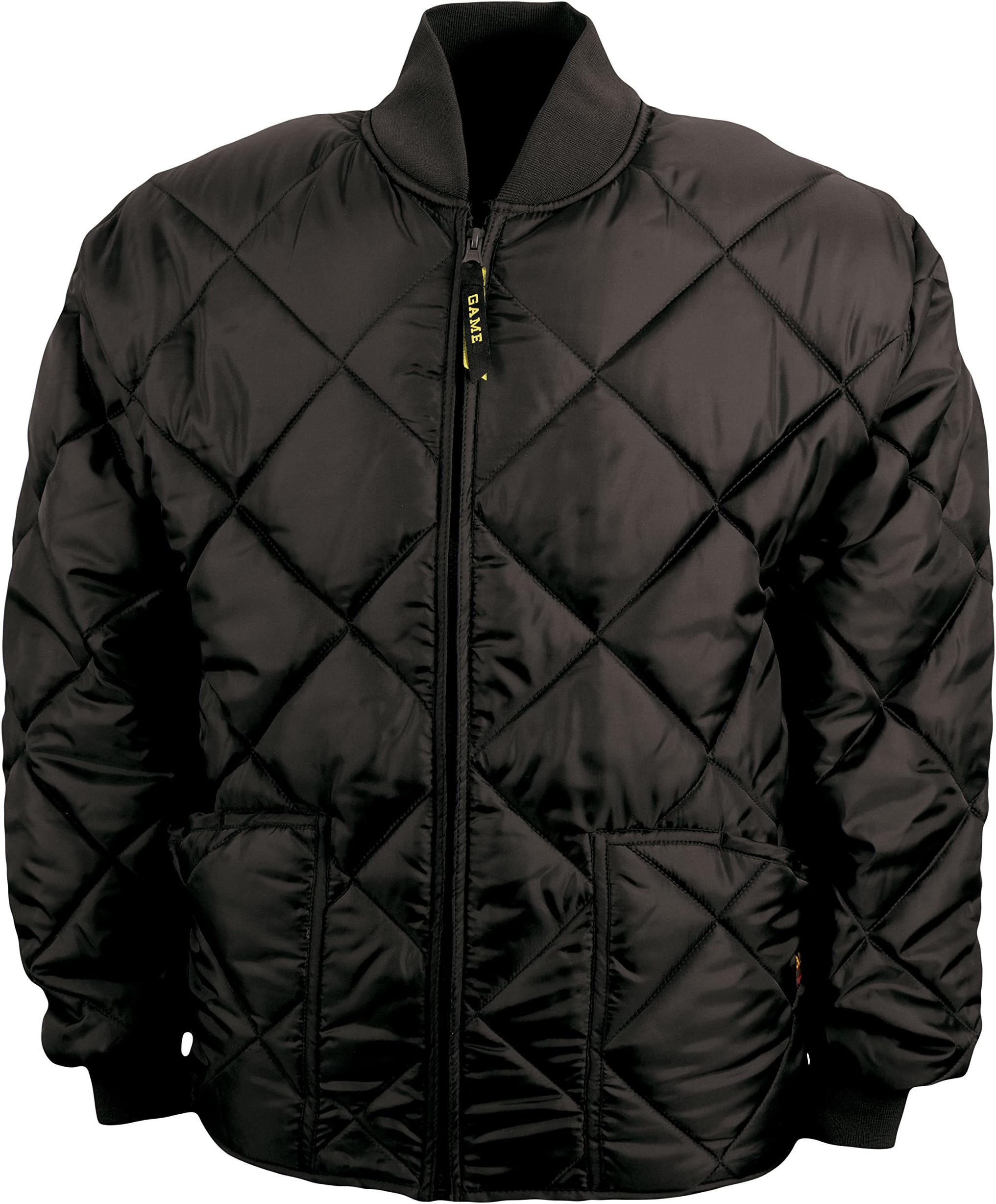 Men's Diamond Quilt Jacket Black