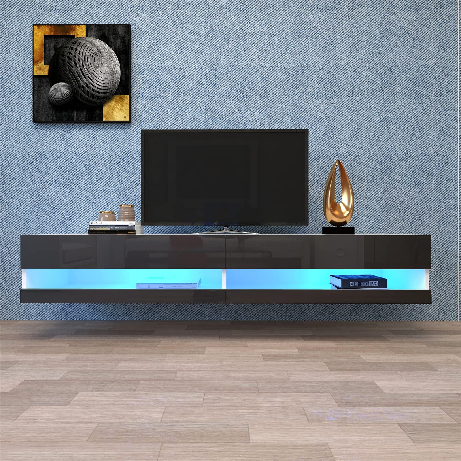 Buy YEAR COLOR TV Stand Entertainment Center, Floating TV with