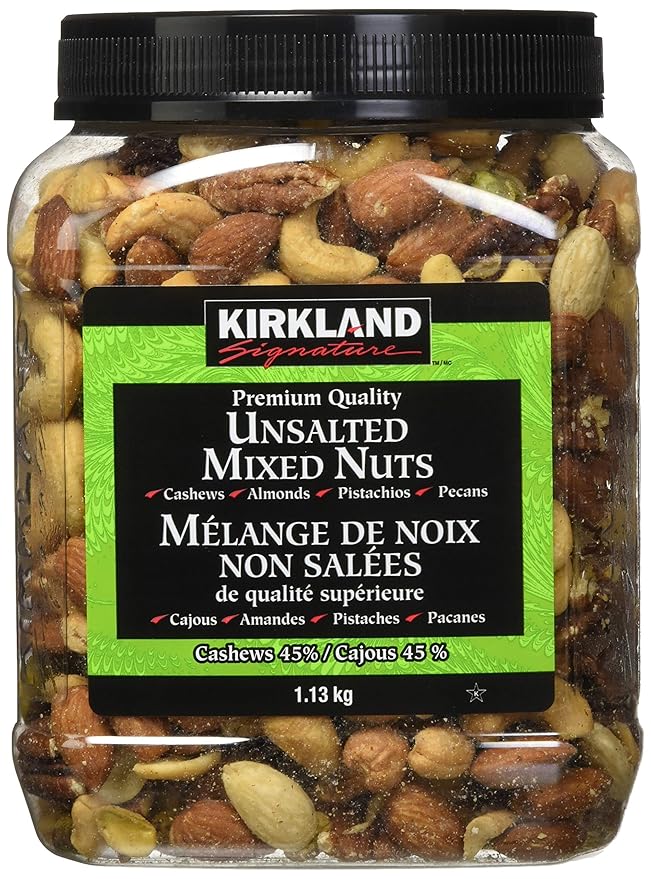 Kirkland Signature Extra Fancy Unsalted Mixed Nuts 2.5 (LB) Snack Mixed Nuts