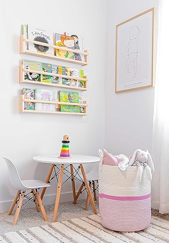 Miniatura 254 de OrganiHaus - Canasta tejida extragrande de cuerda suave de algodón para mantas de sala de estar, para almacenamiento, lavandería, guardería