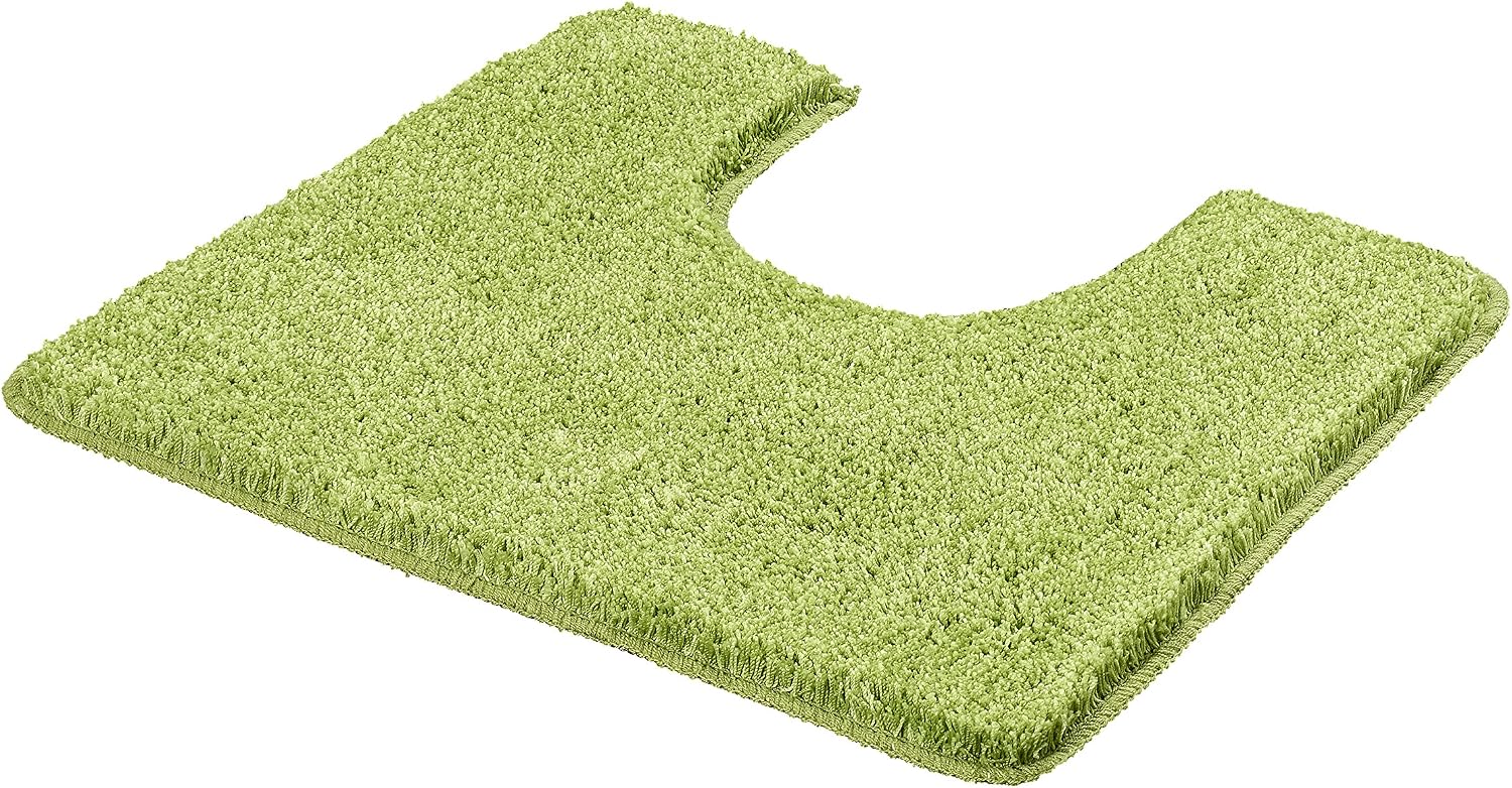 Kleine Wolke Seattle Pedestal Mat, Kiwi Green, 55 x 50 cm, 50 x 55 cm (Rectangular)