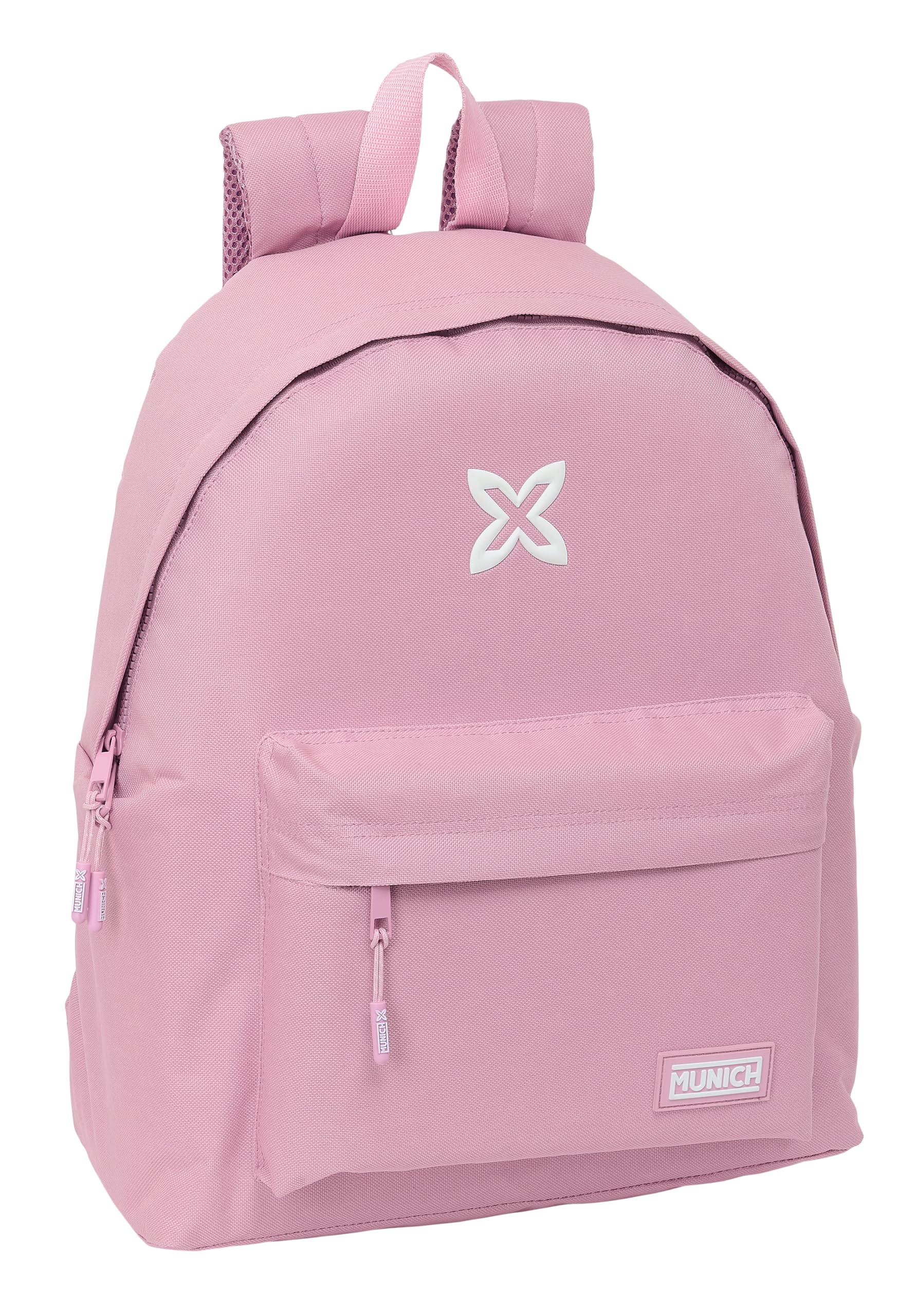 safta Munich Basic Daypack for Children, Quality and Maximum Resilience, Comfortable and Versatile, 33 x 15 x 42 cm, Pink, Estándar, Casual, pink, Estándar, Casual