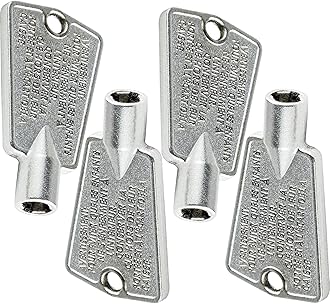 BlueStars Ultra Durable 216702900 Metal Freezer Door Key Compatible with Frigidaire & Kenmore Freezers - Replaces AP4071414 AP2113733 AP4301346 PS1991481 6599905 PS2061565 12849 - Pack Of 4
