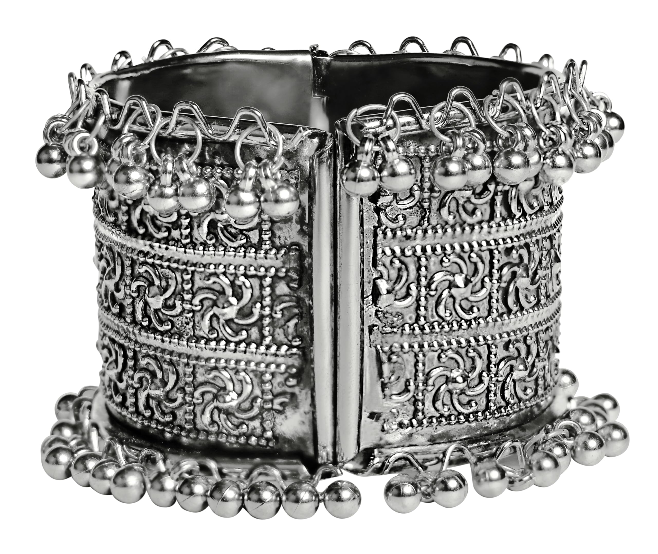 LYNAKART Jewellery for women Oxidised Silver Cuff Bracelet Bangle for Girls and Women (DESIGN 4) (B0D7WZ47NG) Amazon Price History, Amazon Price Tracker