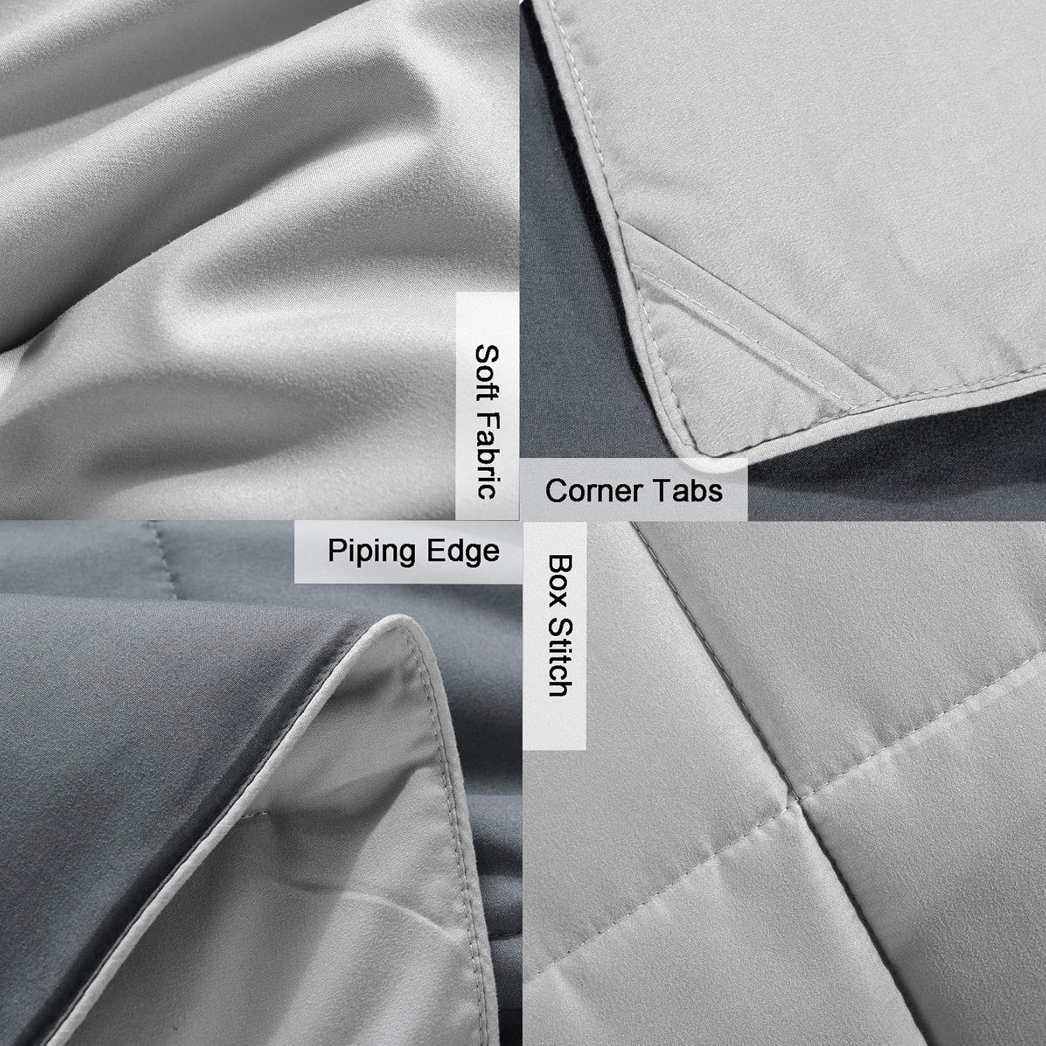 Satisomnia Lightweight Comforters Set Grey Queen Summer Comforter Queen Bed Comforter Sets All Season Bedding sets 3 Piece-1 Comforter 2 Pillow Sham Full / Queen Size Dark Grey / Light Grey 90x90 Inch : Home & Kitchen