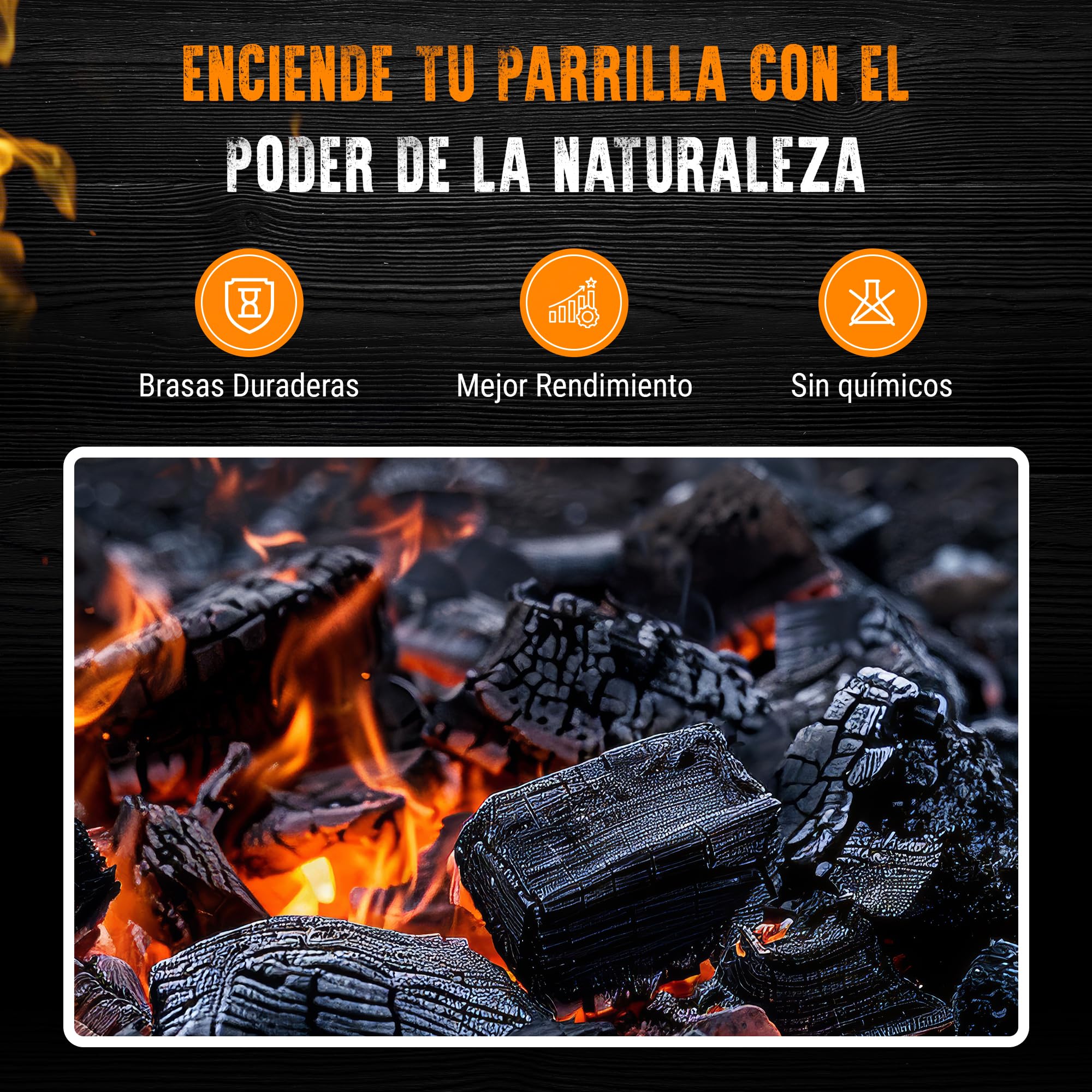 Carbon Vegetal Barbacoa Carbon Barbacoa Carbón 100% Sin Humo Ni Aditivos Carbón Vegetal De Encina Premium Ideal Sin Humo Barbacoa Restaurantes Barbacoas Familiares o Asadores Ecologico Saco de 3KgApx