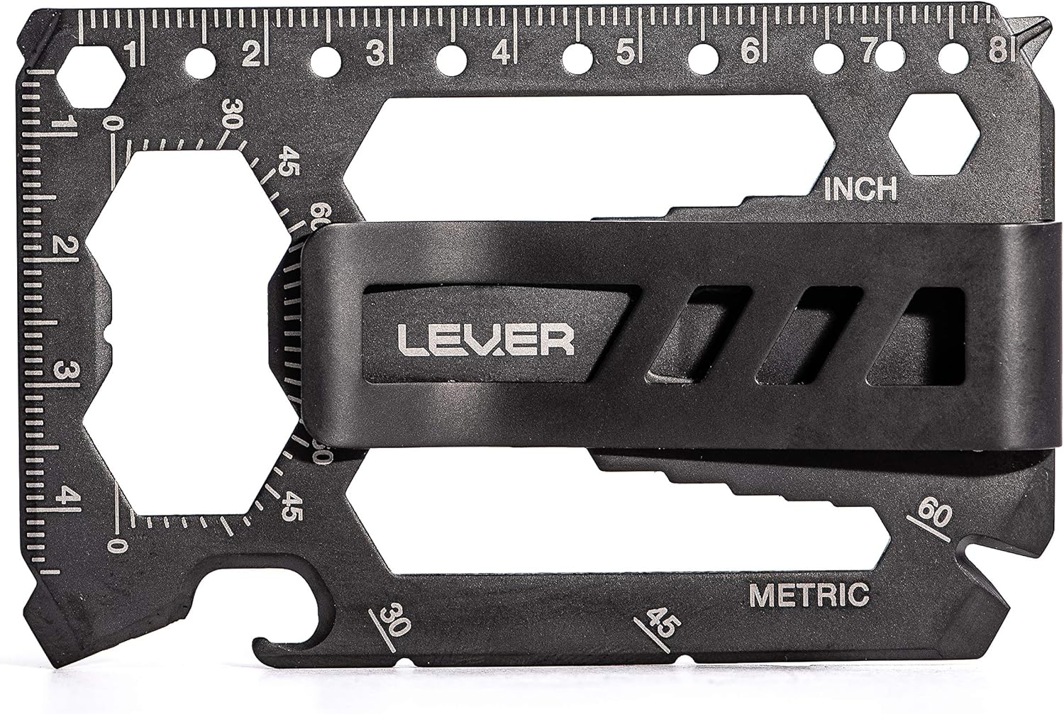 Lever Gear Toolcard Pro avec Pince à billets Carte de crédit Multi