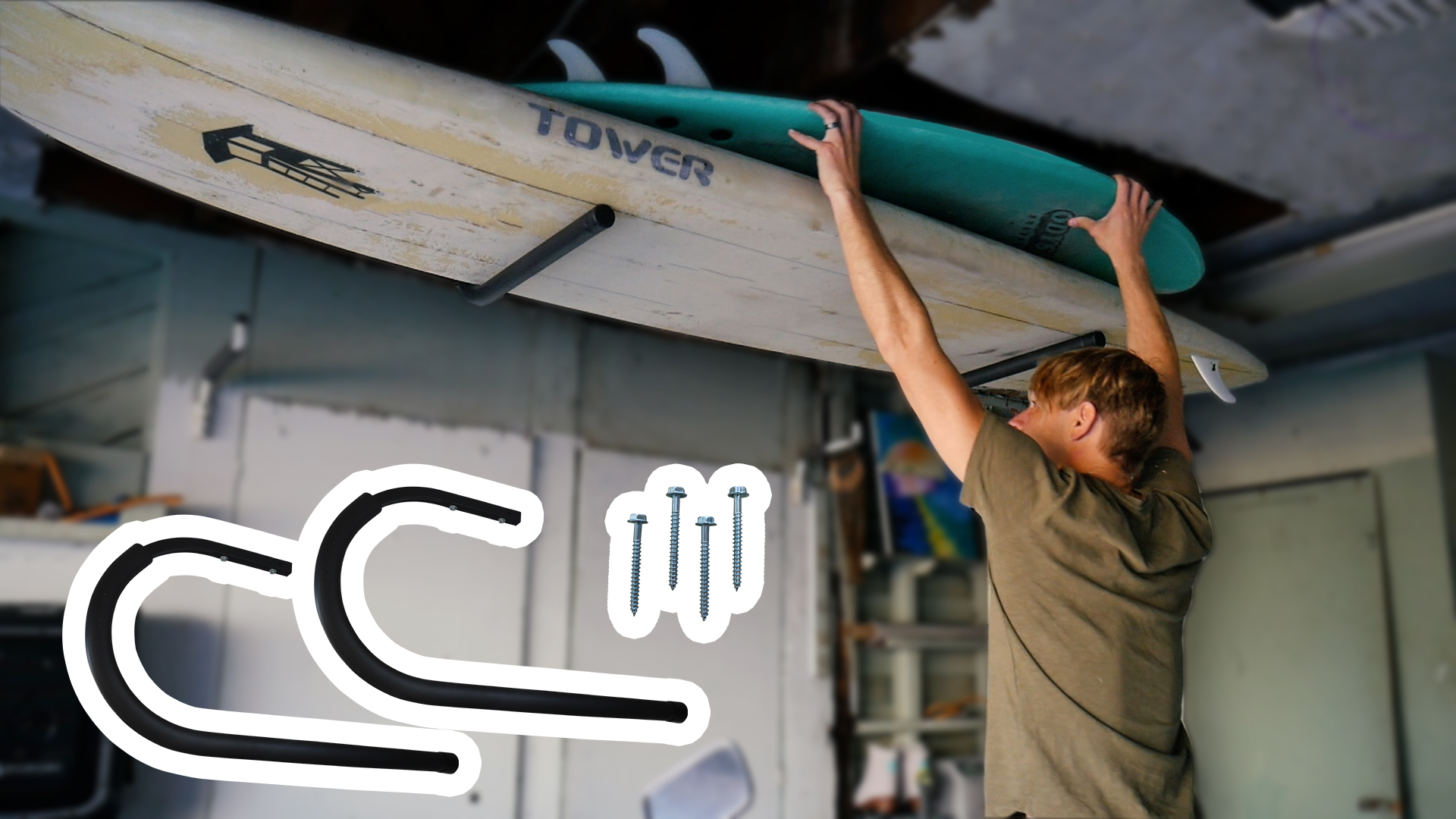 Amazon.com: Ho Stevie! Surfboard Ceiling Racks - Free Up Your