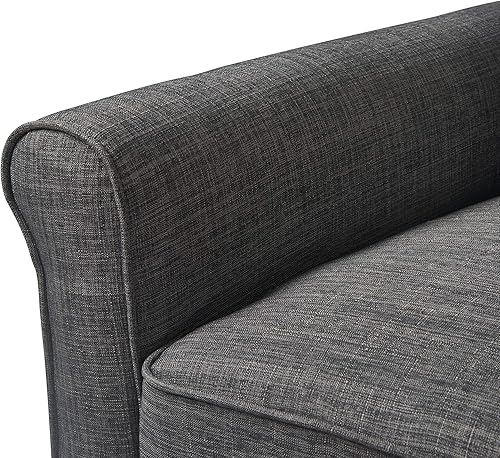 Miniatura 6 de Serta Harmon Sofá seccional reversible sala de estar moderno sofá de tela de 3 asientos en forma de L Crema, Azul oscuro, gris, Gris Claro