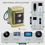 Newhouse Hardware 24V 40VA Transformateur de porte Bell Compatible avec sonnette de porte vidéo Pro 40TR, Ring Doorbell Part Replacement Bell Transformateur de porte pour les chimes filaires ou sans fil