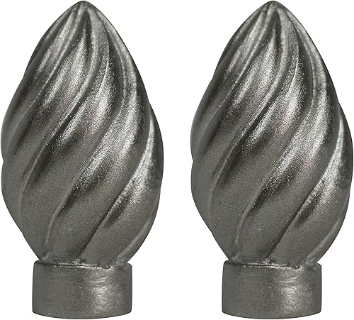 Urbanest Juego de 2 remates Worcester, 2 38 pulgadas de alto, bronce aceitado