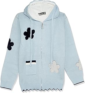 بلوفر بغطاء للرأس وسوستة للبنات 5017 من اندورا