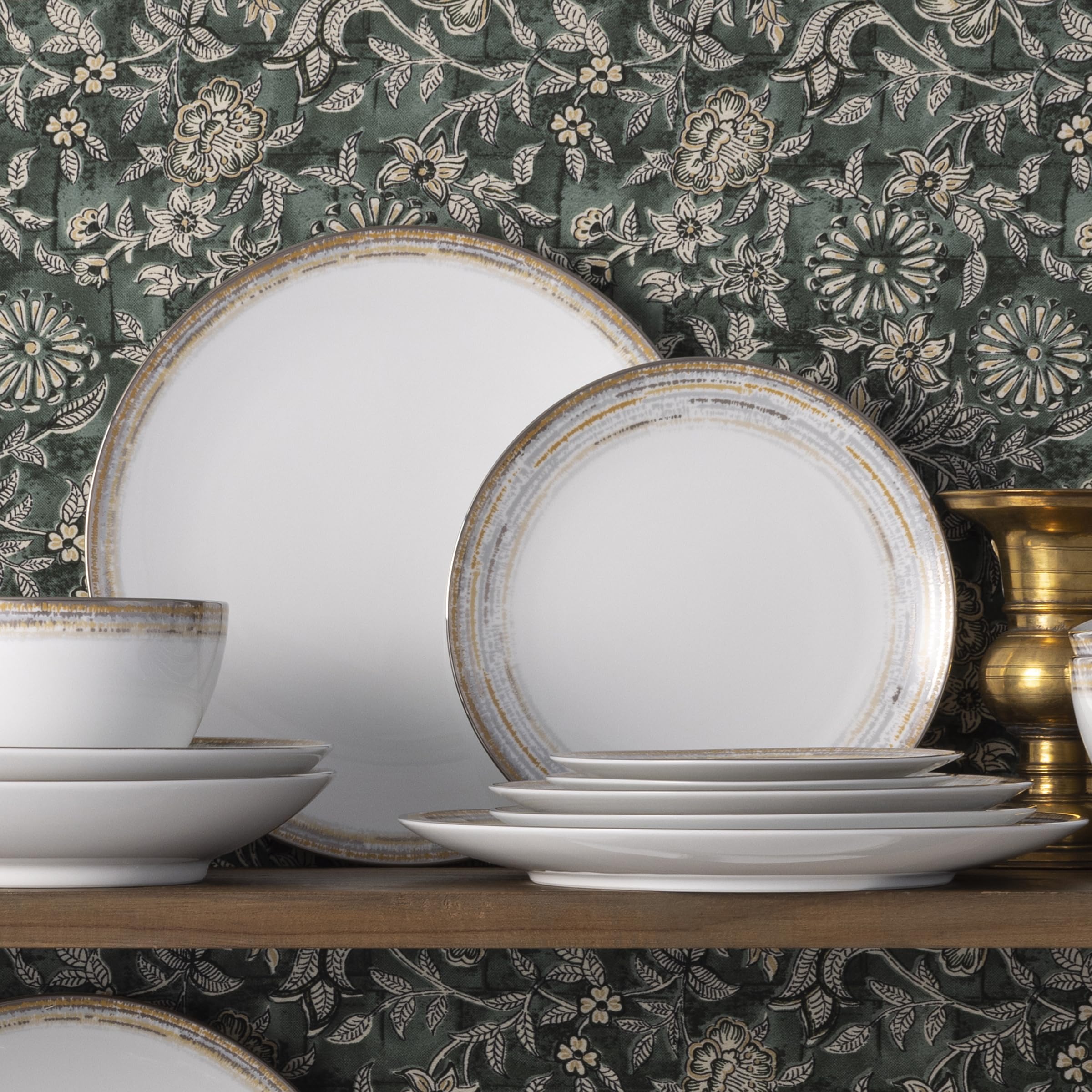Amazon.com | Noritake Raylan 30-Piece Dinnerware Set, Service for