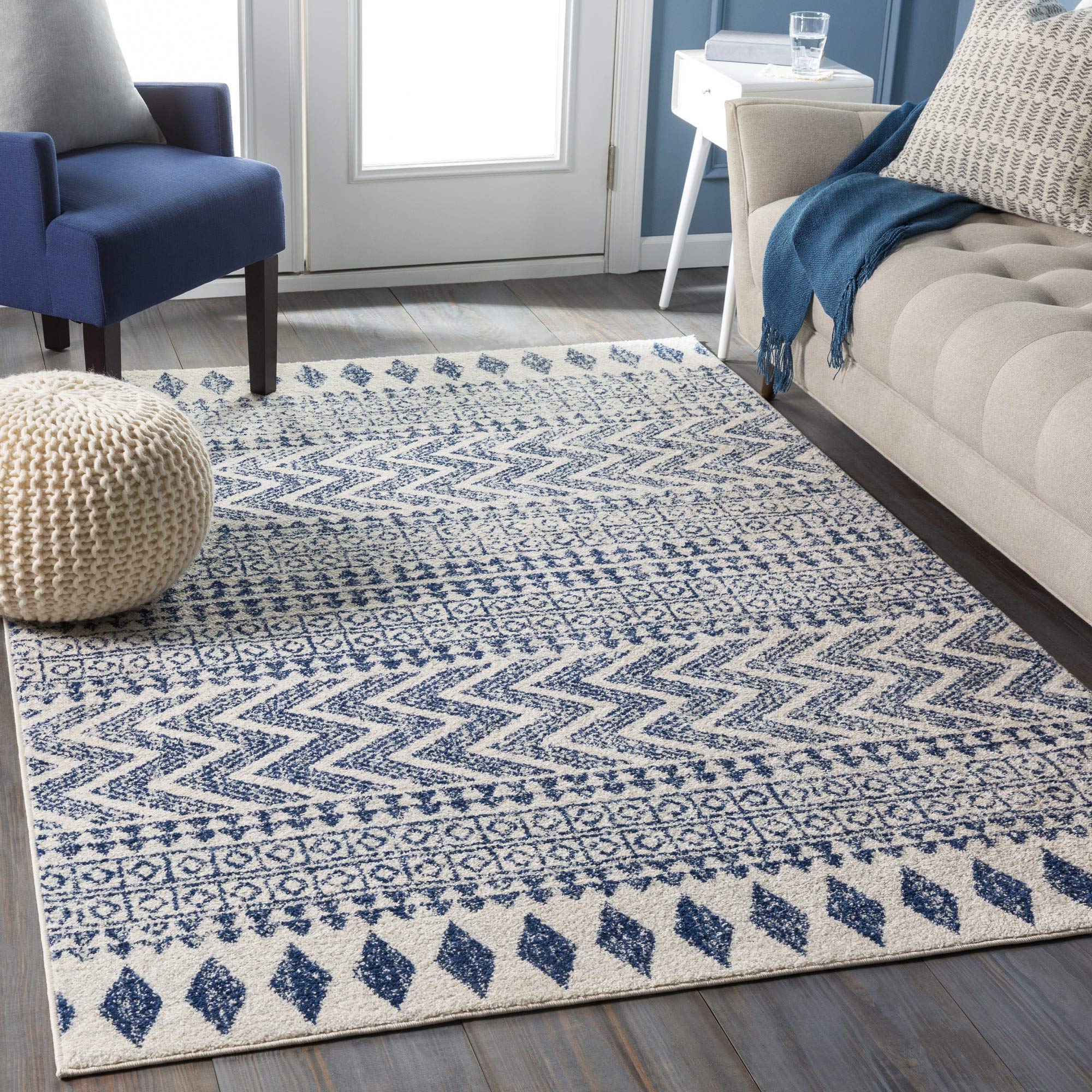 Artistic Weavers Jade Bohemian Moroccan Area Rug, 2' x 3', Dark Blue